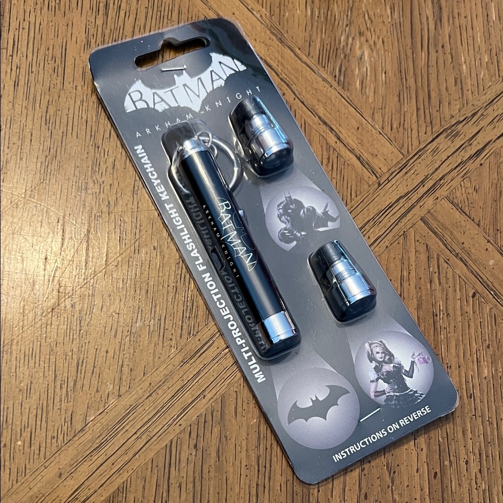 DC Batman Arkham Knight Multi-Projection Flashlight Keychain - BioWorld
